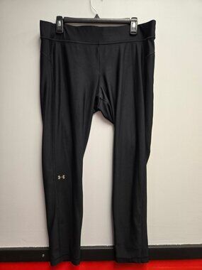 Under Armour Leggings Womens 2XL Compression HeatGear Black Stretch Gym Pants